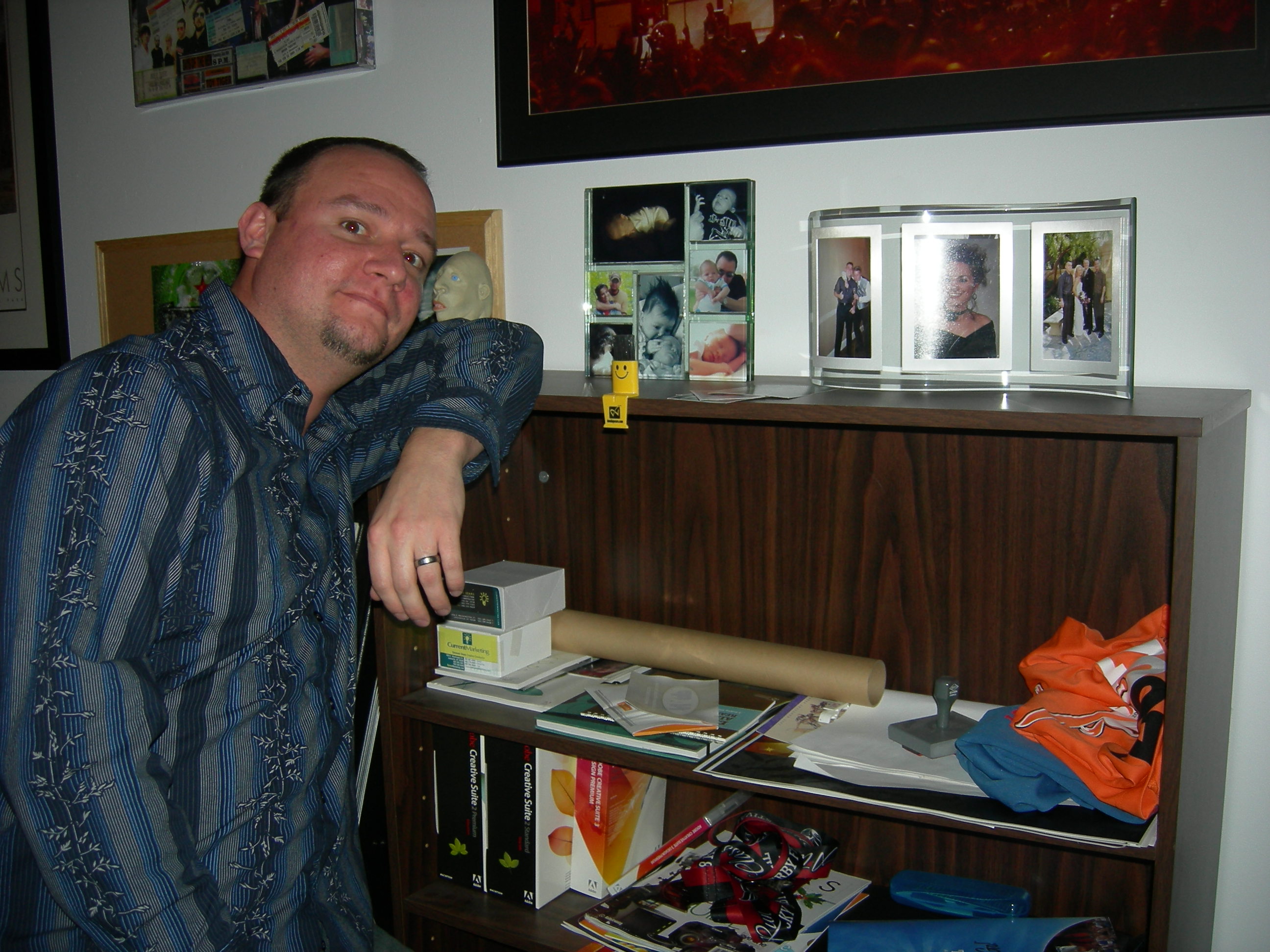 Donovan at his desk