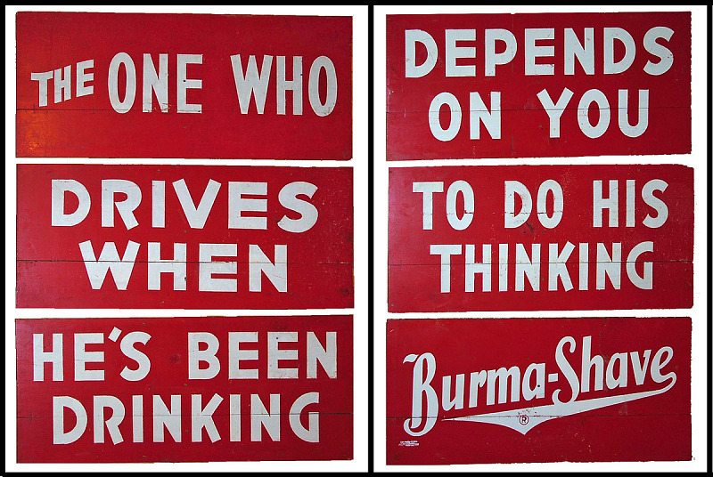 C360 Blog - Outdoor Advertising Burma Shave