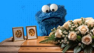 mourning cookie monster